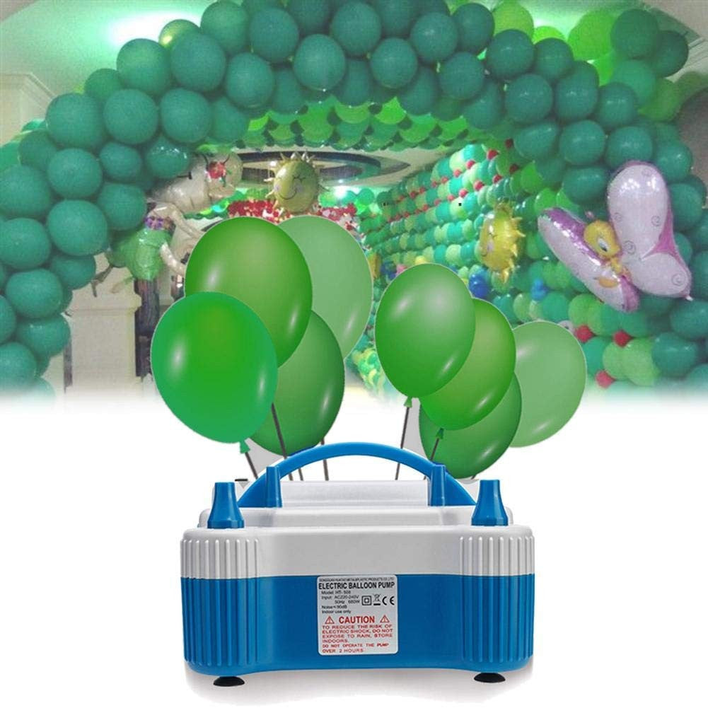 Pompă Electrică pentru Umflat Baloane, 700W, Două Capete de Umflare Simultană, Mod Dublu Continuu și Presiune, Plastic PP, Albastru