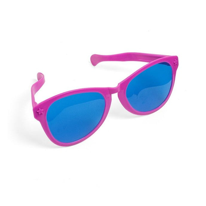 Ochelari Deghizare Oversize, Accesorii Photo Booth si Petreceri Tematice, Design Patrat Exagerat, Plastic Rezistent, 26 x 9 cm, Roz