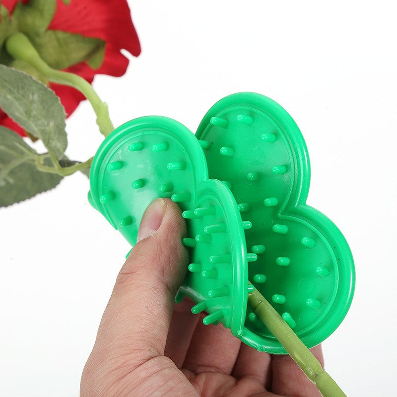 Set 4 Unelte de Gradinarit pentru Trandafiri, Clesti de Indepartare Spini si Foarfeca de Taiere, Otel Carbon si PVC, Rosu/Verde, 4 Piese