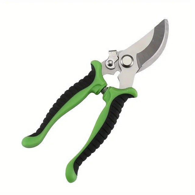 Set 4 Unelte de Gradinarit pentru Trandafiri, Clesti de Indepartare Spini si Foarfeca de Taiere, Otel Carbon si PVC, Rosu/Verde, 4 Piese