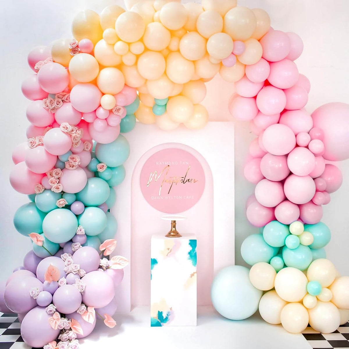 Set 10 Baloane Party din Latex, Accesorii Decoratiuni Petrecere, Biodegradabile, Compatibile Aer sau Heliu, 13 cm, Roz, 1 g