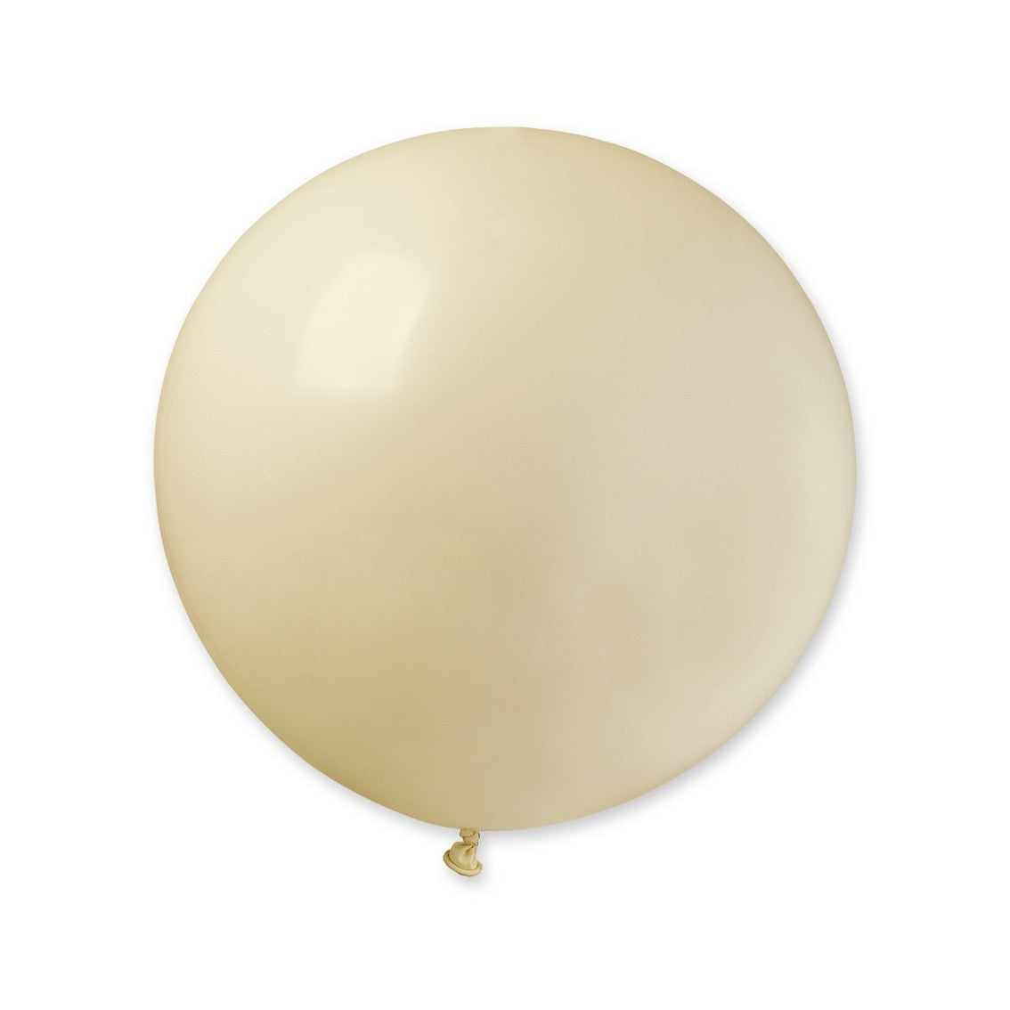 Set 2 Baloane Party Jumbo din Latex, Dimensiuni Mari pentru Petreceri, 90 cm, 35 g, Alb si Bej