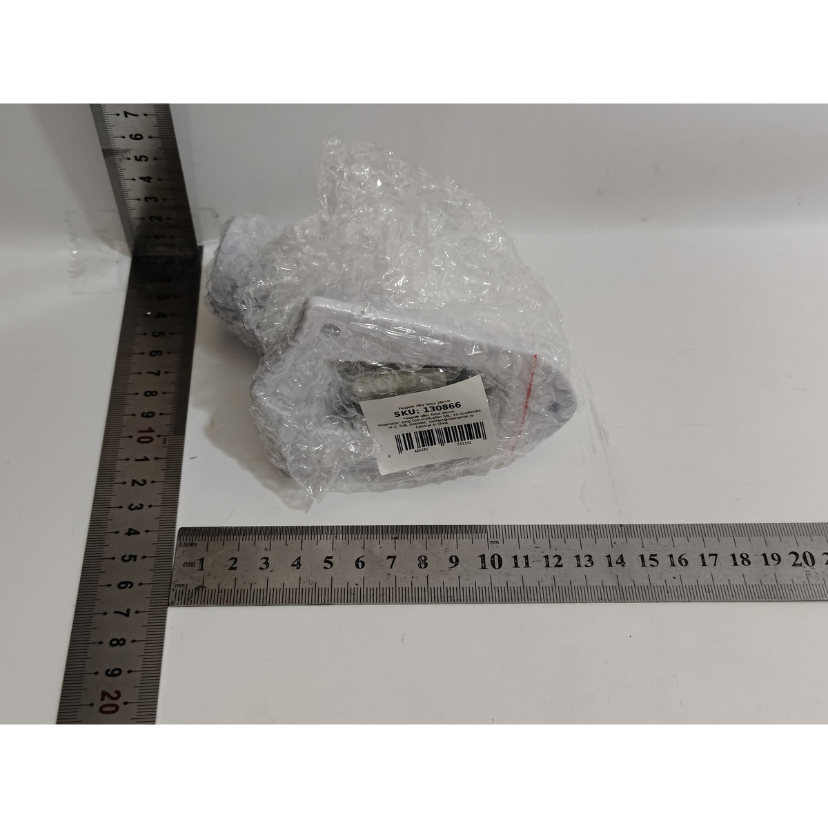 Baza Suport Steag, Suport Fixare Stâlp Flagpole, Aliaj Rezistent la Intemperii, Utilizare Interior și Exterior, Diametru 2.8 cm, Albă