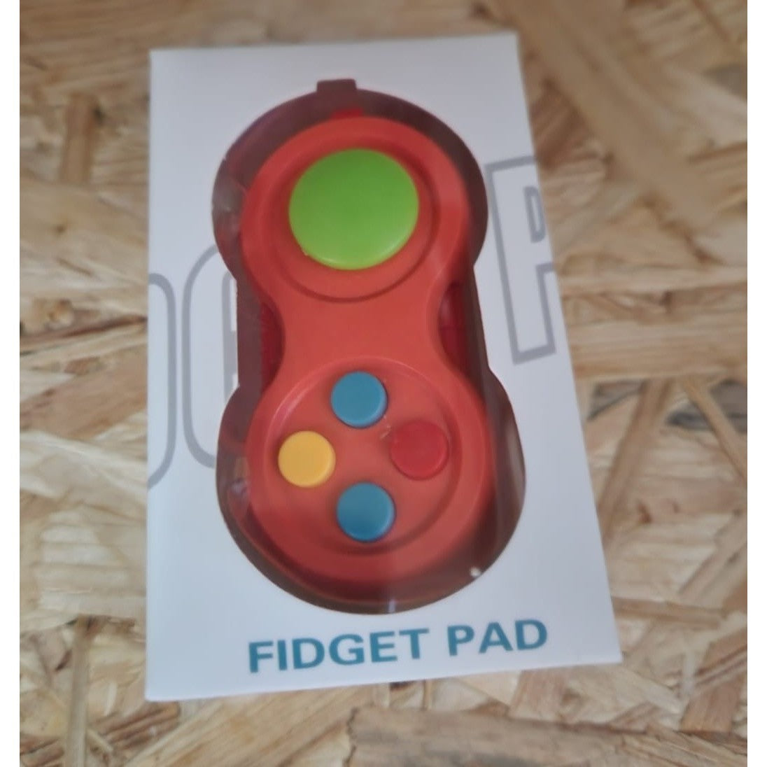 Jucarie Antistres Fidget Pad, Functii Multiple Interactive, Plastic Ecologic, 5.5 x 3.5 x 11 cm, Roz