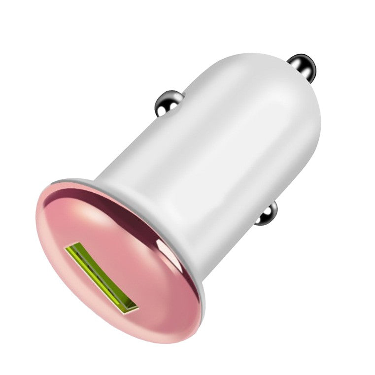 Incarcator Auto Quick Charge 3.0, Adaptor Universal USB pentru Masina si Camion 12-24V, Material ABS Rezistent, Roz