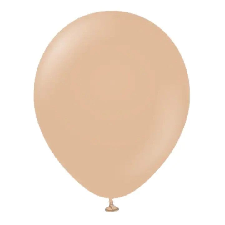Set 25 Baloane Aniversare Happy Birthday, Kit Decor Petrecere cu Litere, Figurine Stele si Confetti, Folie Metalizata si Latex, 40 cm, Bej