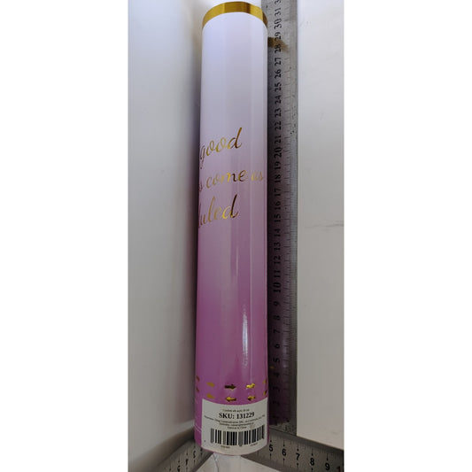 Tun Confetti Petrecere, Efect Spectaculos, Hartie Biodegradabila, 30 cm, Alb si Auriu