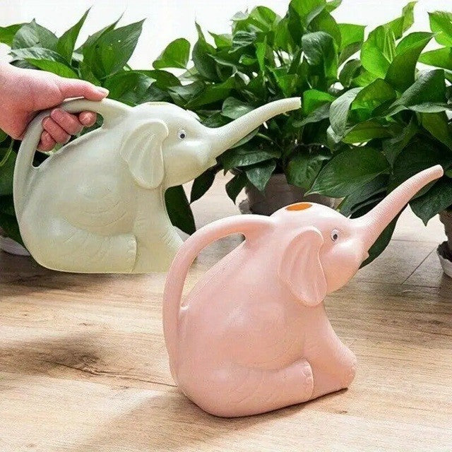 Stropitoare pentru Copii, Model Elefant cu Maner Ergonomic, Plastic Rezistent, 1500 mL, 19.5x17x11.8 cm, Roz