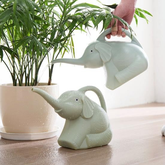 Stropitoare pentru Copii, Model Elefant cu Maner Ergonomic, Plastic Rezistent pentru Gradinarit si Joaca, 1500 mL, 19.5x17x11.8 cm, Verde