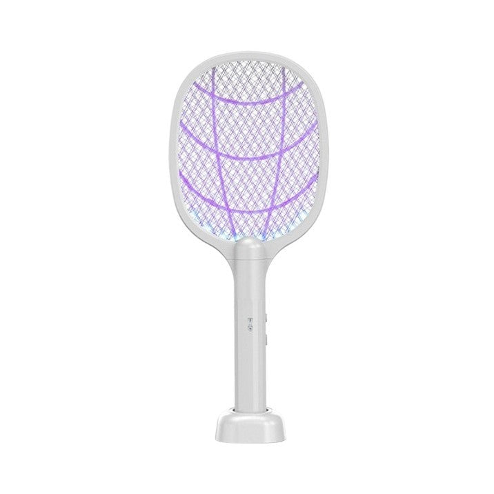 Lampa Electrica Impotriva Tantarilor, Dispozitiv Anti-Insecte cu Lumina UV, Reincarcabila prin USB, Silentioasa, Grilaj din Aluminiu, 42.5 x 18 x 7.5 cm, Alb