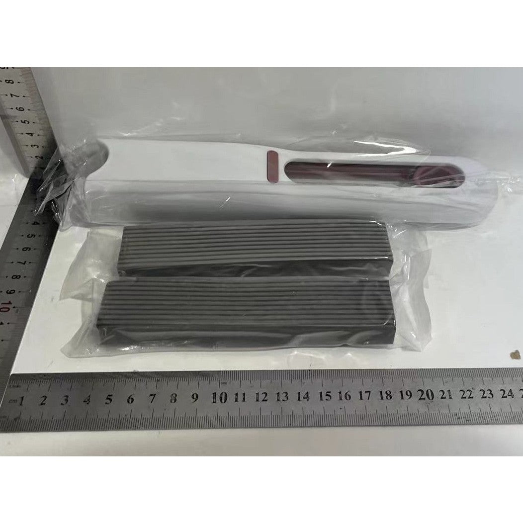 Mini Mop Portabil Cu Autostoarcere, Dispozitiv De Curatat Manual Cu Burete PVA Absorbant, Cap Rotativ Pentru Spatii Inguiste, Design Compact Suspendabil, 29.5 x 15.5 cm, 2 Rezerve Inlcuse, Alb