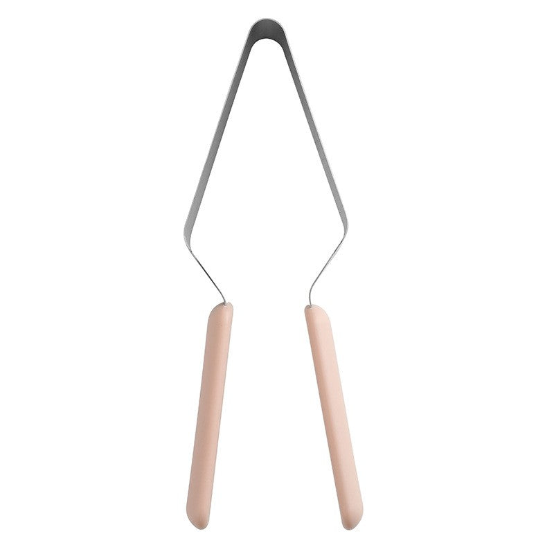 Paletă pentru Tăiat și Servit Prăjituri, Divizor Triunghiular Tort, Oțel Inoxidabil, Mâner Ergonomic, 27 x 12 cm, Roz