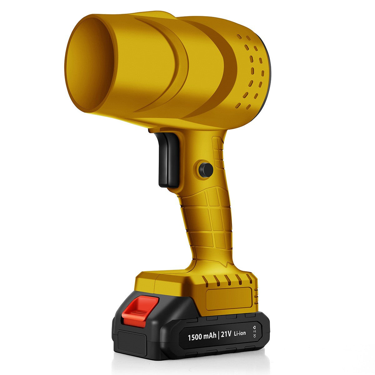 Suflanta De Aer Multifunctionala Portabila, Curatare Praf Si Frunze, Auto Si Gratar, 25000 RPM, 21V, 2 Acumulatori 1500 mAh, Incarcator Inclus, Galben