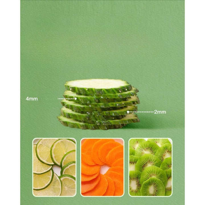 Feliator de Legume Multifunctional, Razatoare pentru Bucatarie si Taietor de Cartofi, Design Pliabil si Ergonomic, Material PP si PET, 23.5x9.5x5.5 cm, Alb