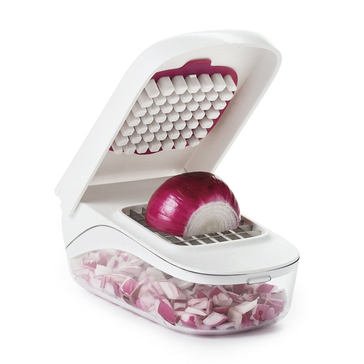 Feliator pentru Legume si Fructe, Presa Manuala pentru Cartofi Pai, Design Ergonomic cu Lame din Otel Inoxidabil, Material ABS, 20x12.5x10 cm, Alb