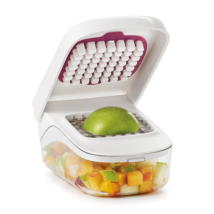 Feliator pentru Legume si Fructe, Presa Manuala pentru Cartofi Pai, Design Ergonomic cu Lame din Otel Inoxidabil, Material ABS, 20x12.5x10 cm, Alb