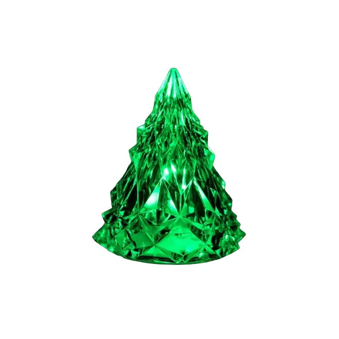 Lampa de Veghe, Model Iceberg, Lumina Rece Discreta, Design Minimalist, Alimentare cu Baterii, Plastic, Verde, 6.5 x 8 cm