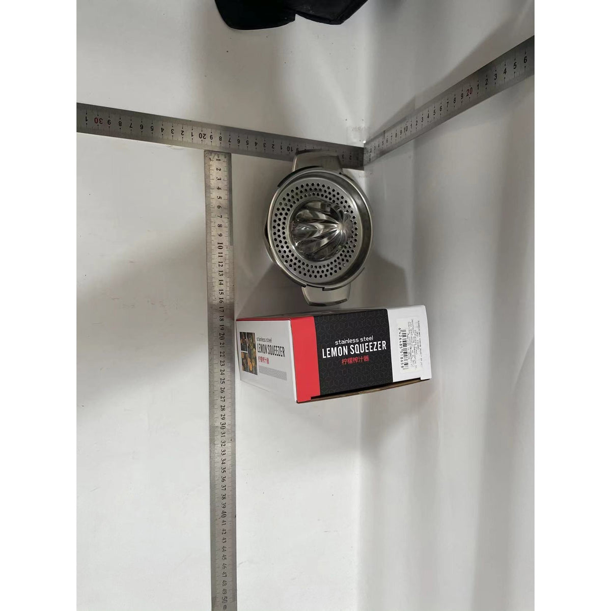 Storcator de Citrice Manual, Presa pentru Fructe, Design Ergonomic, Otel Inoxidabil, 16 x 7 x 13 cm, Argintiu