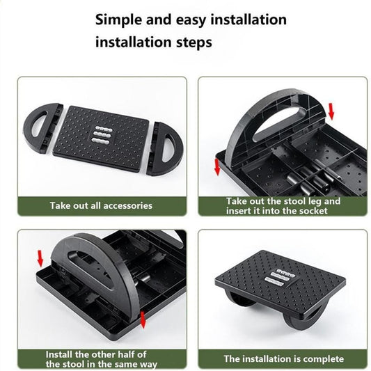 Suport Ergonomic pentru Picioare, Role de Masaj pentru Talpi, Imbunatatire Postura si Circulatie, Plastic Rezistent, 33.5x24x12 cm, Negru