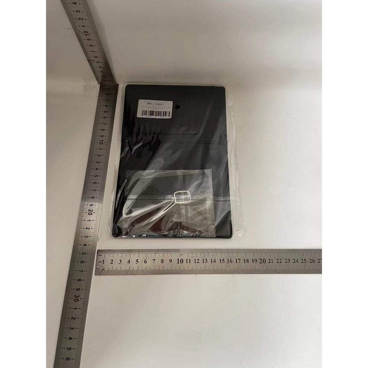 Portofel Organizator Documente de Calatorie, Suport Pasaport si Carduri cu Buzunar Pix, Piele Ecologica PU, Design Subtire, 23x16 cm, Negru