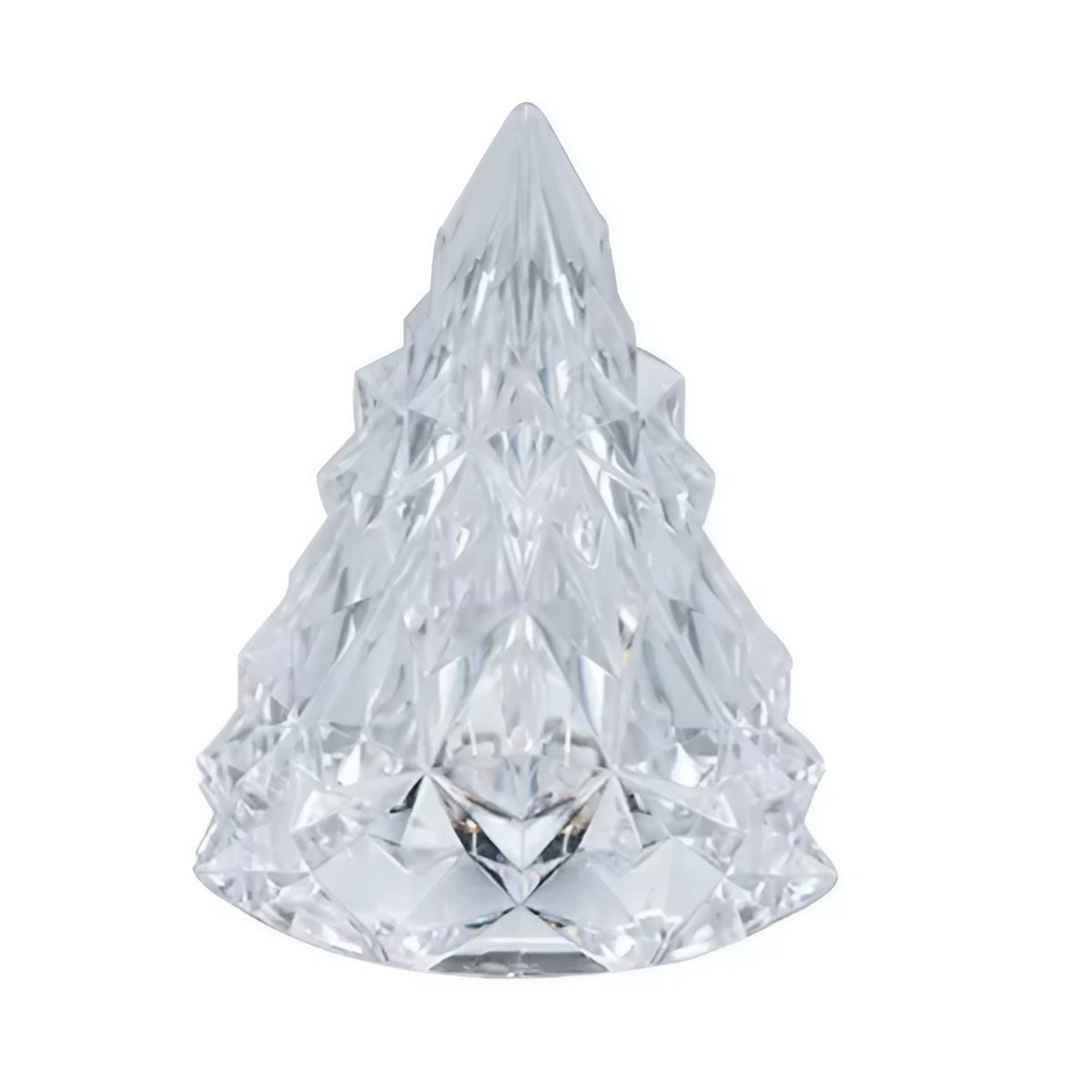 Lampa de Veghe Model Iceberg, Lumina Calda Ambientala, Design Modern Minimalist, Plastic Transparent, Alimentare cu Baterii, 6.5x8 cm
