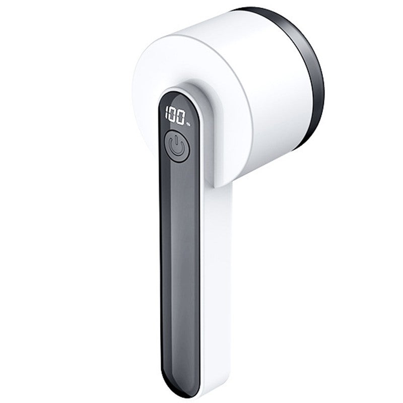 Aparat Pentru Curatat Scame Si Par, Trimmer Textil Cu Lame Din Otel Inoxidabil, Maner Ergonomic, Incarcare USB, Alb