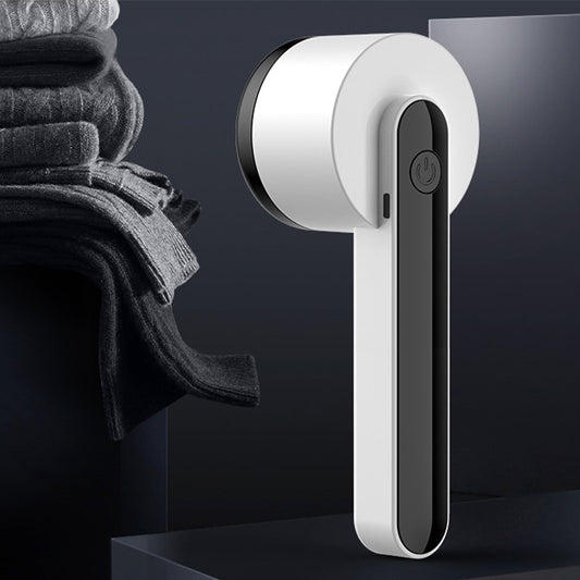 Aparat Pentru Curatat Scame Si Par, Trimmer Textil Cu Lame Din Otel Inoxidabil, Maner Ergonomic, Incarcare USB, Alb