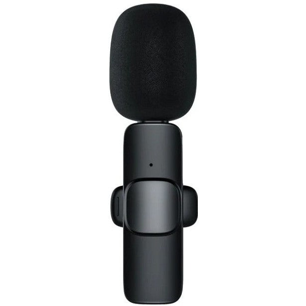 Microfon Lavaliera Wireless, Bluetooth 5.0 cu Reducere Zgomot, Conector Tip C, Distanta Transmisie 30m, Autonomie 3h, Negru