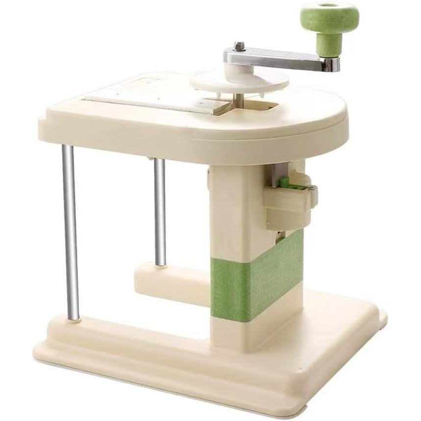 Razatoare de Varza, Manuala cu Manivela, Latime Ajustabila 0.1-2.5 mm, Plastic PP si Otel Inoxidabil, 3 Lame de Schimb Incluse, 19 x 17 x 19 cm, Alb/Verde