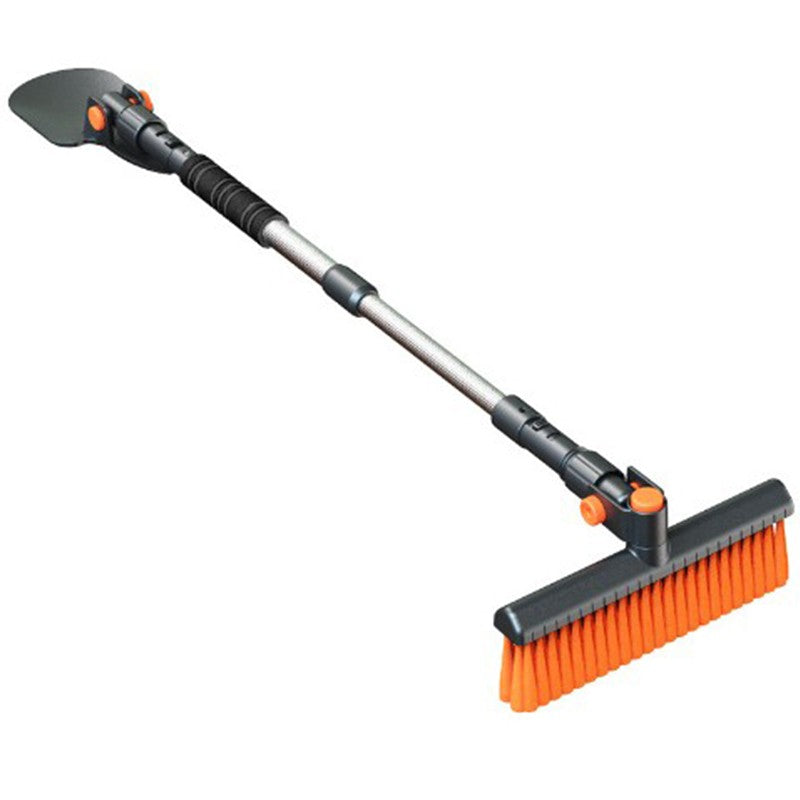 Racleta Auto pentru Zapada si Gheata, Perie Dezapezire cu Doua Capete, Maner Telescopic Ergonomic, Design Detasabil, ABS si Aluminiu, 48-78 cm, Gri Inchis