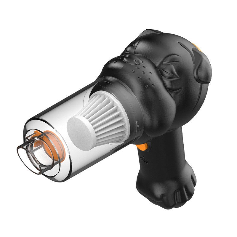 Aspirator Auto 4 in 1 Portabil fara Fir, Putere 120W, Functie de Suflare si Umflare, 2 Viteze, Aspirare Umeda si Uscata, Incarcare USB-C, Negru