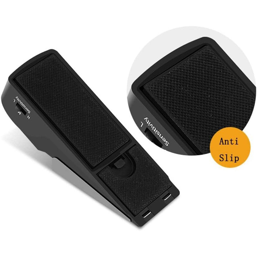 Opritor Pentru Usa Cu Alarma, Senzor Securitate 120dB, 3 Trepte Sensibilitate, Baza Antialunecare, Functionare Baterii, 14x4.5x4 cm, Negru