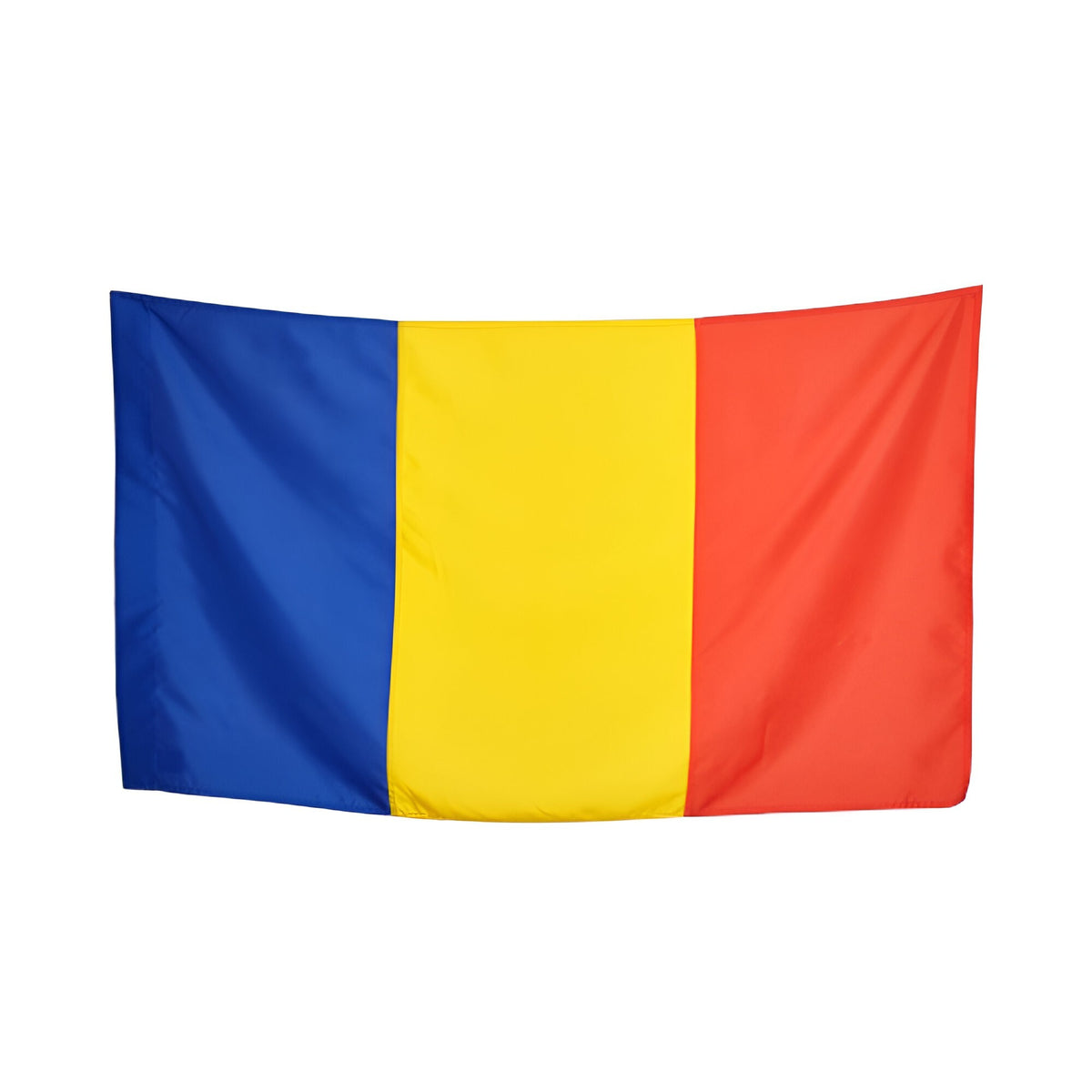 Steag Tricolor Romania, Drapel National cu Bat pentru Fixare pe Perete, Poliester Rezistent la Intemperii, Interior si Exterior, 90 x 150 cm