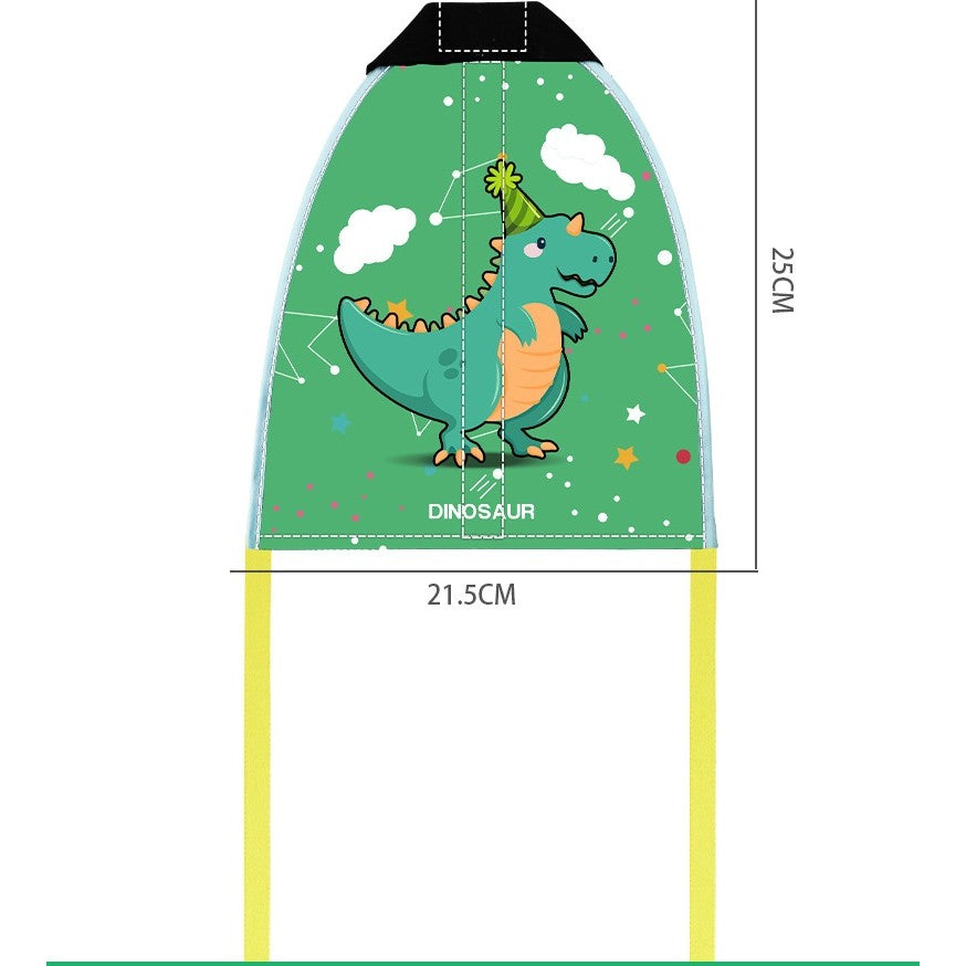 Set Jucarie Interactiva Pistol de Catapultare si Zmeu Dinozaur, Lansator Aerodinamic, Plastic si Panza Impermeabila, Raza 6m, 8 Ani+, Multicolor