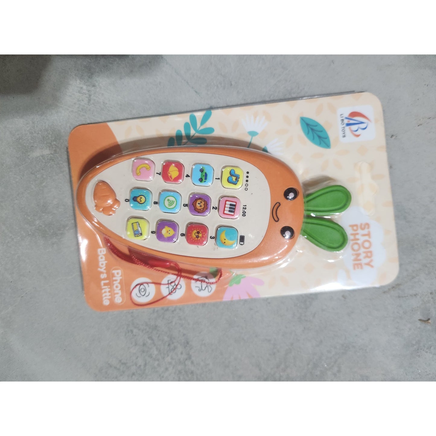 Telefon Interactiv Pentru Copii, Model Morcov Cu Functii Educative Si Muzicale, Jucarie Inteligenta Cu Sunete Si Voce, Plastic, 19 x 11.5 cm, Portocaliu, 4-6 Ani