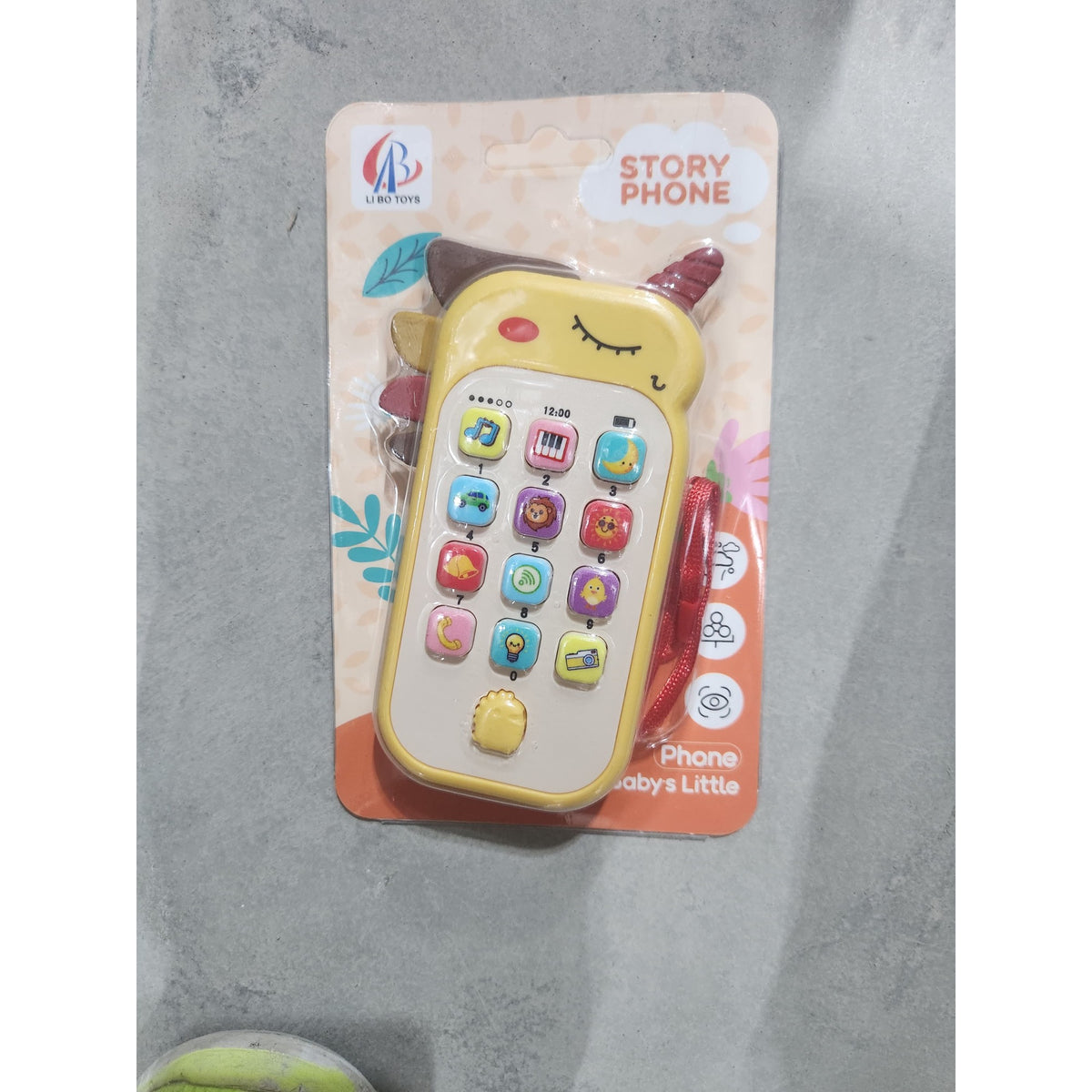 Telefon Interactiv pentru Copii, Model Unicorn cu Functii Educative, Muzicale si Vocale, Jucarie din Plastic, 19 x 11.5 cm, Varsta 4-6 Ani, Galben