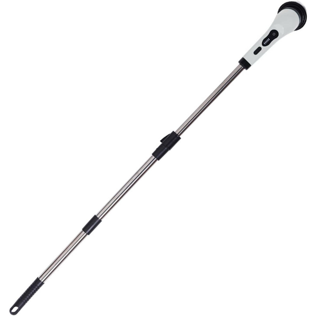 Perie Electrica de Curatare pentru Baie si Bucatarie, Maner Extensibil Detasabil 84-127 cm, Rotire 360 Grade, Acumulator 3000 mAh, Incarcare USB-C, 9 Capete Inlocuibile, Alb