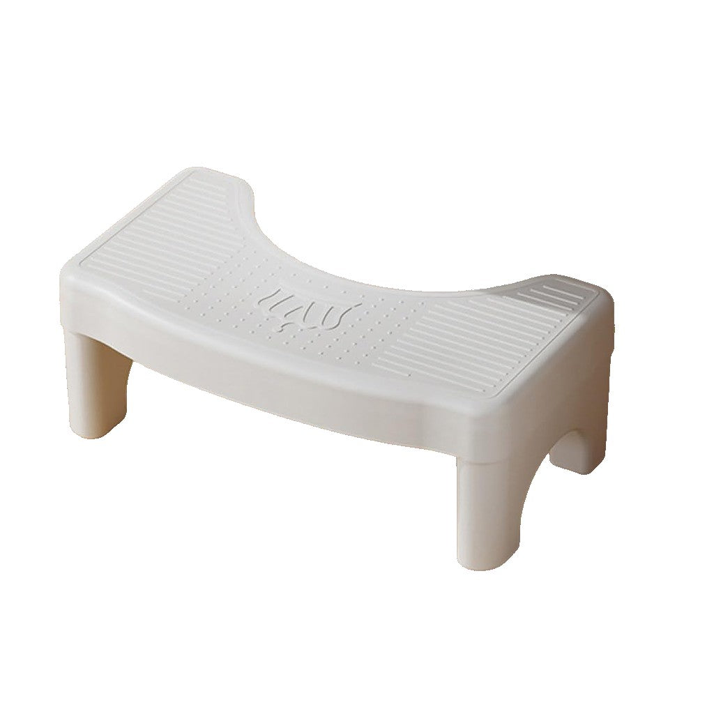 Scaunel WC Inaltator, Suport Picioare pentru Pozitie Corecta 35 Grade, Tratament Constipatie si Hemoroizi, Plastic PP Rezistent, 38x22x17 cm, Alb