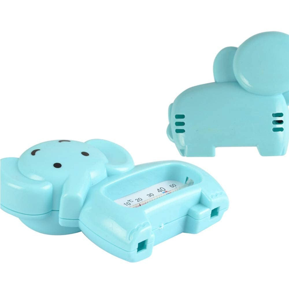 Termometru pentru Baie si Camera, Plutitor si Rezistent la Apa, Fara Mercur, Model Elefant, Material ABS, 11.5x9x2 cm, Albastru