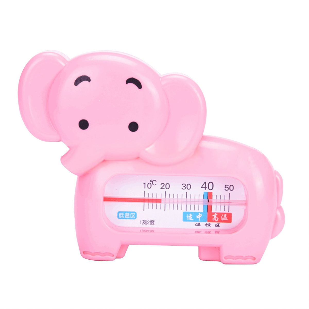 Termometru pentru Baie si Camera, Plutitor si Rezistent la Apa, Fara Mercur, Model Elefant, Material ABS, 11.5x9x2 cm, Roz
