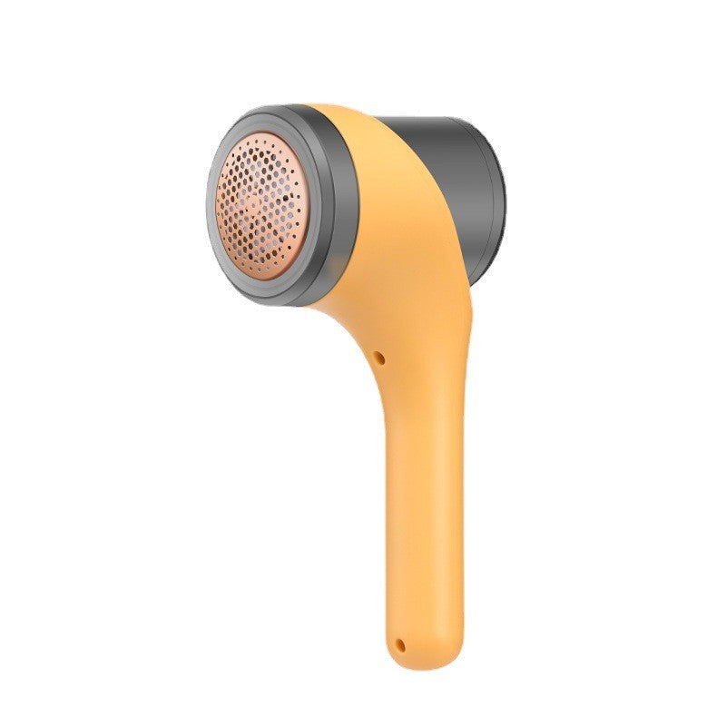 Aparat Electric Curatat Scame si Par Haine, Cutit 6 Lame, 3 Trepte de Viteza, Incarcare USB, Functie Iluminare, Perie Curatare, ABS si Otel Inoxidabil, 20.5 x 8.8 x 7 cm, Galben