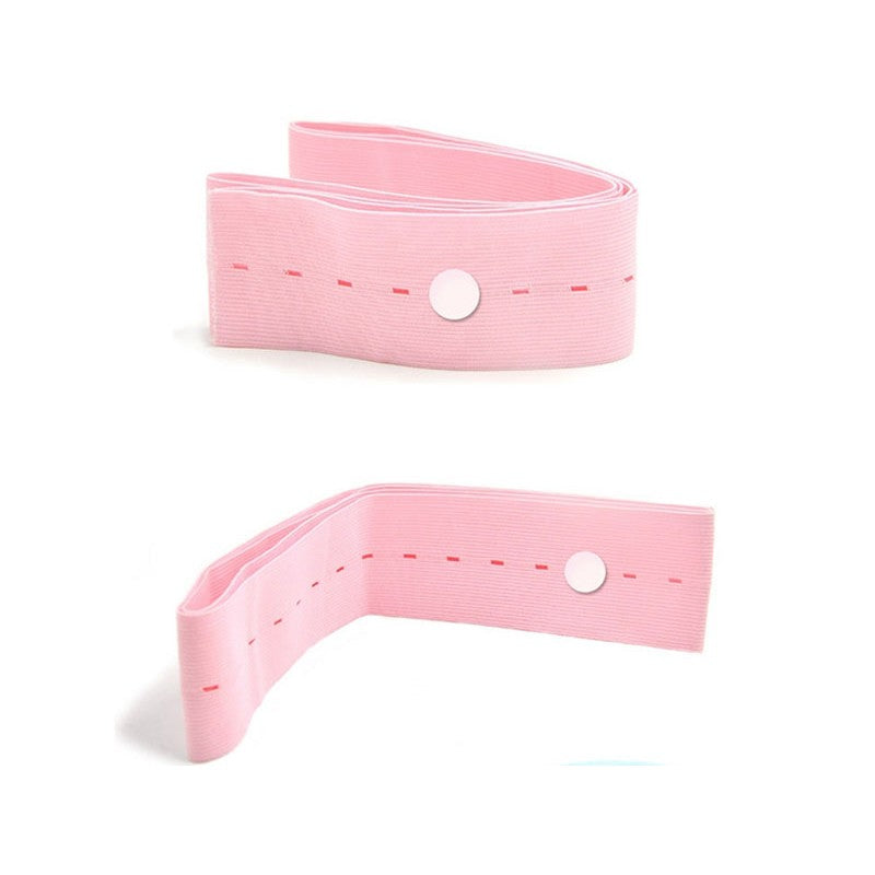 Set 2 Centuri Monitorizare Ritm Cardiac Fetal, Material Elastic si Respirabil, Tesatura Moale Reglabila, 6 x 130 cm, Roz