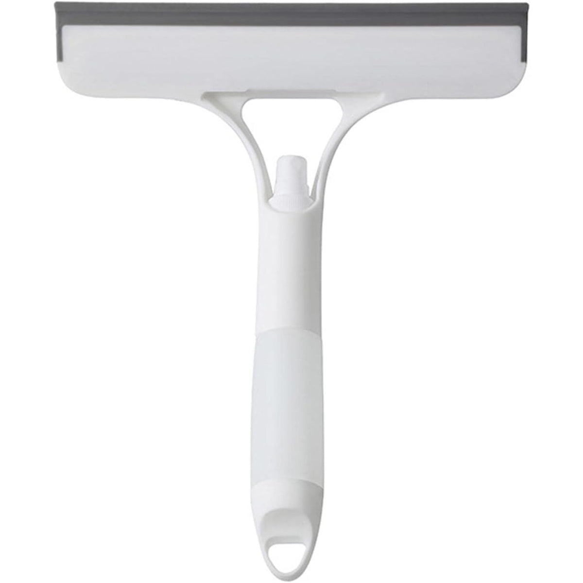 Racleta Geamuri 3 in 1 cu Pulverizator, Burete si Lama Silicon, Multifunctionala pentru Casa si Auto, Plastic PP si TPR, 21.5 x 25.7 cm, Alb