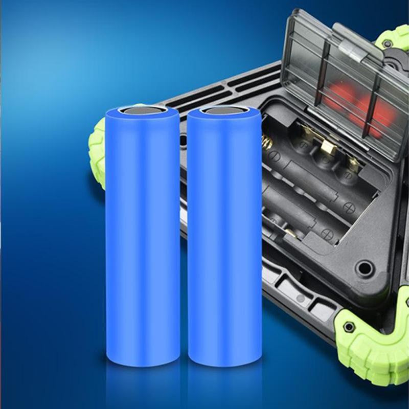 Triunghi Multifuncțional de Avertizare, Lanternă LED COB cu Încărcare Telefon, Impermeabil IP65, 800 lm, Verde, USB și Micro USB, 2 x AA