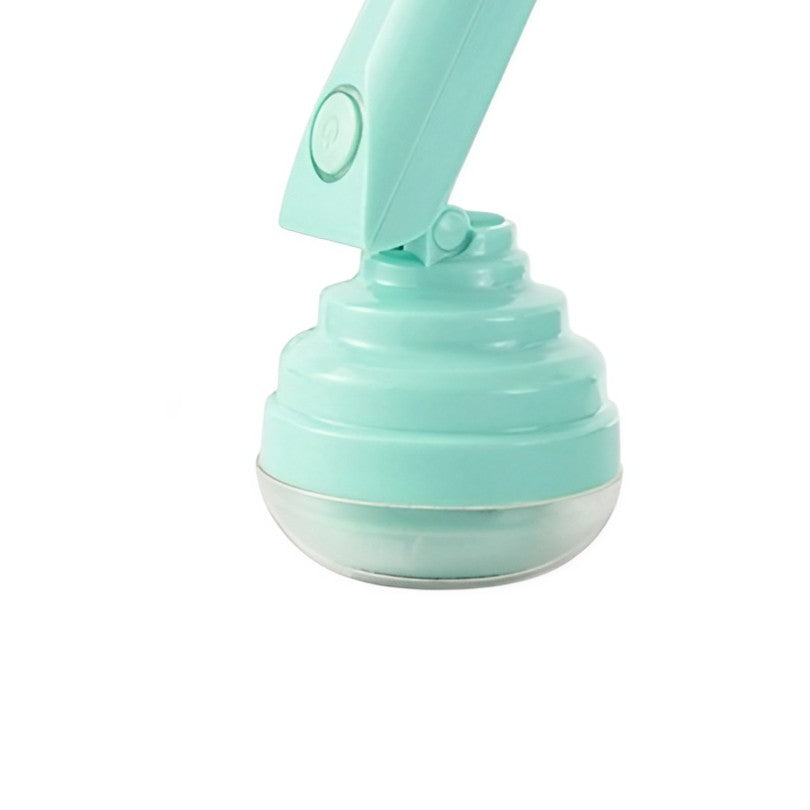 Aparat Pentru Curatat Scame, Par Si Praf, Trimmer Textile Cu Lame Din Otel Inoxidabil, Maner Flexibil, Incarcare USB, 13x8 cm, Verde