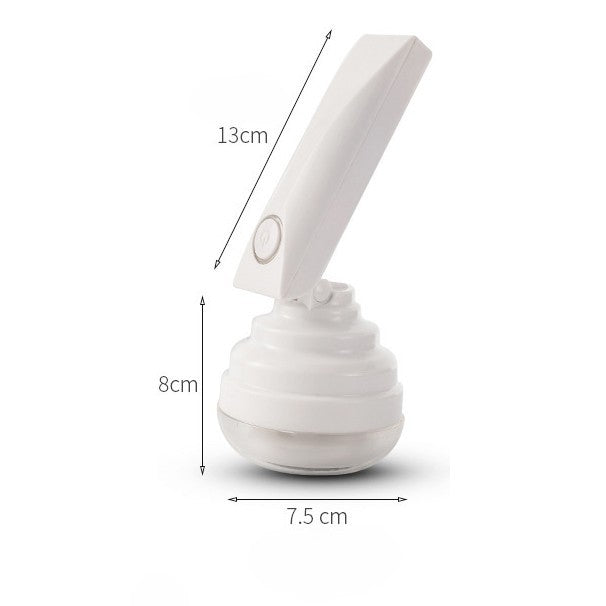 Aparat Curatat Scame, Trimmer pentru Par si Praf, Lame Otel Inoxidabil, Maner Flexibil si Ergonomic, Incarcare USB, 13x8 cm, Alb