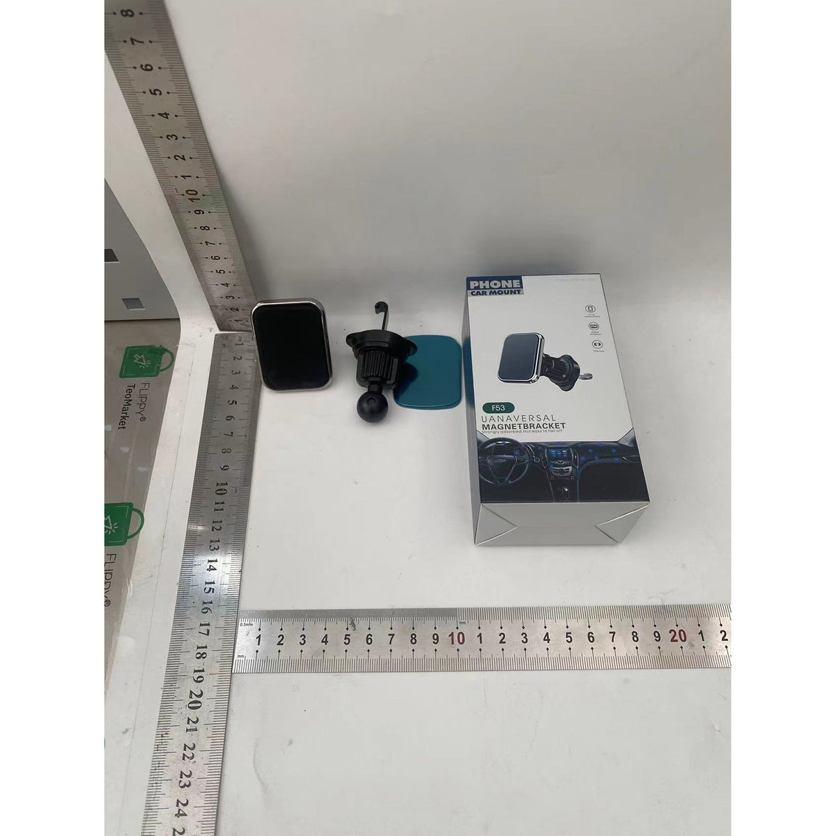 Suport Auto Telefon MagSafe, Prindere Grila Ventilatie, Magnet Puternic, Rotatie 360 Grade, Plastic si Silicon, 5.1x3.9 cm, Negru