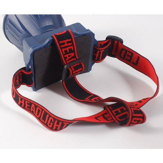 Lanternă Frontală LED Cu Zoom Telescopic, Reîncărcabilă USB, Fascicul Ajustabil și Rezistentă la Apă IPX6, Pentru Camping și Pescuit, 8.6x7.5x6.5cm, Albastru