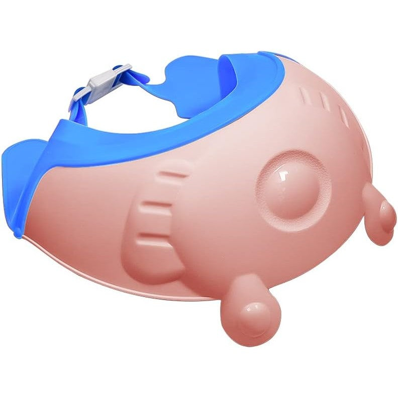 Fippy Viziera Protectie Baie Copii, Cozoroc Protectie Ochi si Urechi Impotriva Samponului, Marime Ajustabila, Silicon TPE si PP, 24x23 cm, Roz