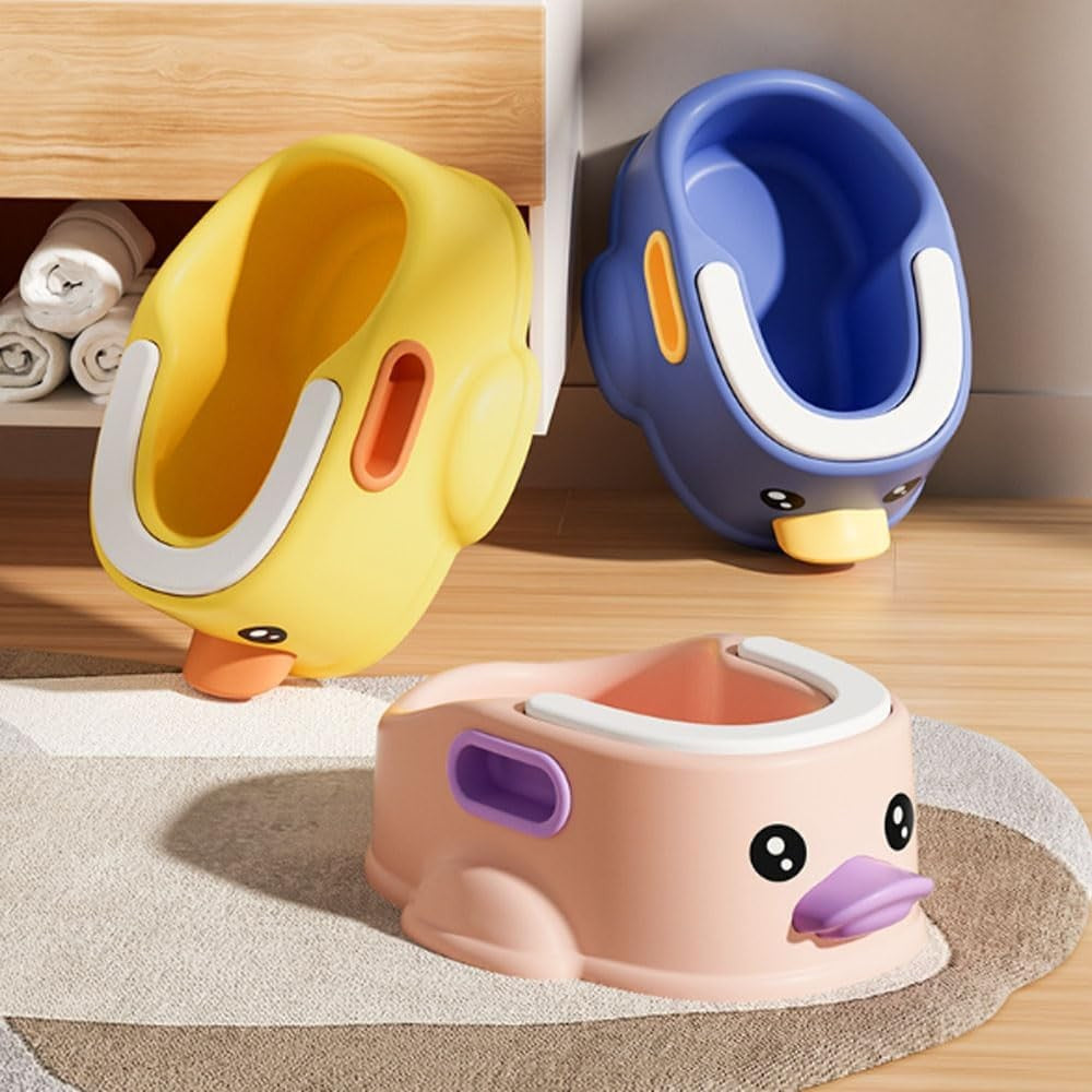 Olita pentru Copii, Ratusca Portabila cu Compartiment Detasabil si Maner, Material Non-Toxic, Varsta +1 An, Albastru